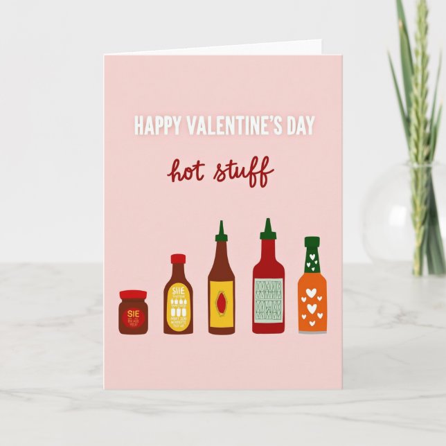 Tarjeta del Día de San Valentín de Amor Picante (Anverso)