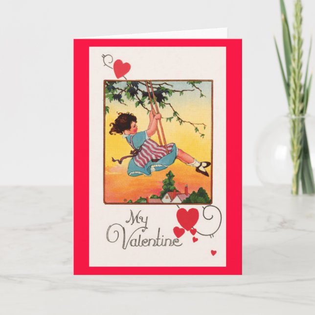 Tarjeta del día de San Valentín de balanceo (Anverso)