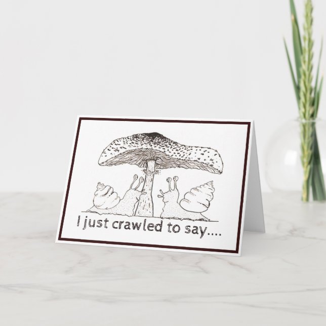 Tarjeta del día de San Valentín de caracol (Anverso)