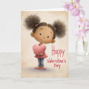 Tarjeta del Día de San Valentín de Cartas del Cora