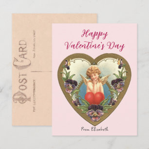 Tarjeta del Día de San Valentín de Corazón de Oro 
