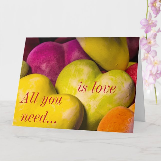 Tarjeta del Día de San Valentín de Corazones (Orquídea)