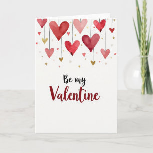 Tarjeta del Día de San Valentín de Corazones de Ac