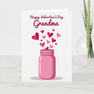 Tarjeta del Día de San Valentín de Corazones para