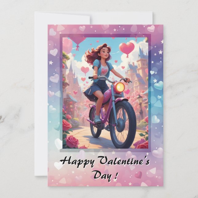 Tarjeta del Día de San Valentín de Corazones Simpl (Anverso)
