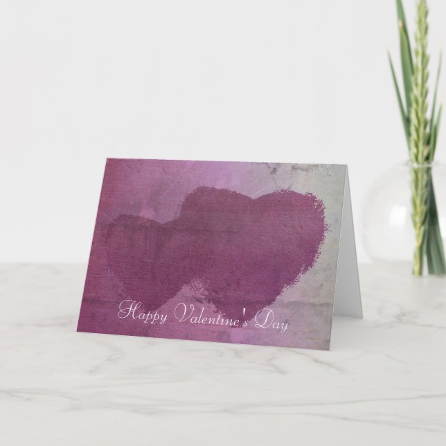 Tarjeta del día de San Valentín de dos corazones (Anverso)