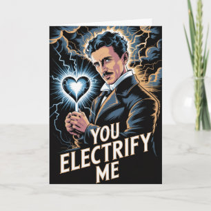 Tarjeta del Día de San Valentín de Electricidad de