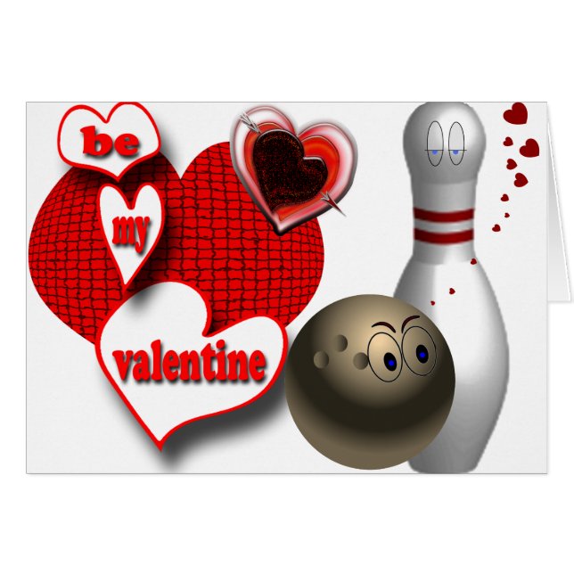 Tarjeta del día de San Valentín de encargo de los (Anverso (Horizontal))