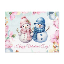 Tarjeta del Día de San Valentín de feliz pareja de