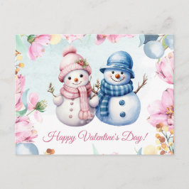Tarjeta del Día de San Valentín de feliz pareja de
