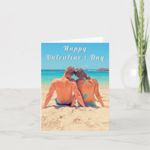 Tarjeta del Día de San Valentín de foto de pareja