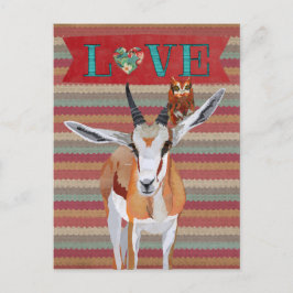 Tarjeta del día de San Valentín de GACELA & BÚHO