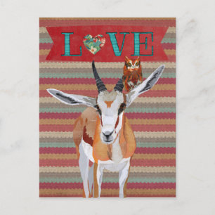 Tarjeta del día de San Valentín de GACELA & BÚHO