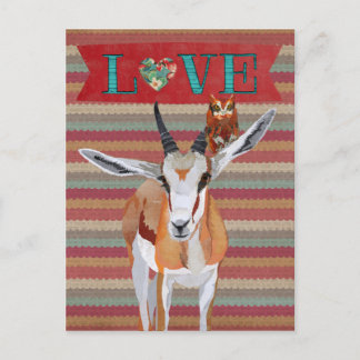 Tarjeta del día de San Valentín de GACELA & BÚHO
