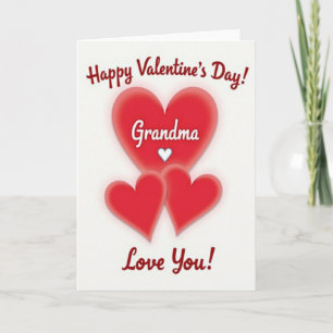 Tarjeta del Día de San Valentín de la Abuela Amor