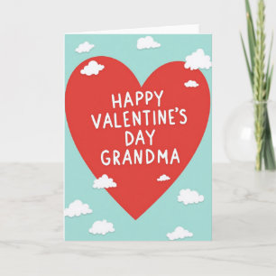 Tarjeta del Día de San Valentín de la Abuela con C