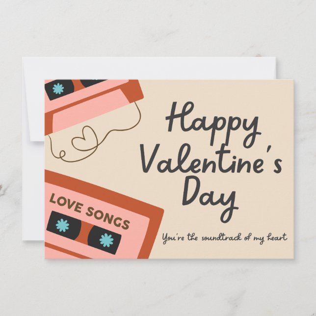 Tarjeta del Día de San Valentín de la banda sonora (Anverso)