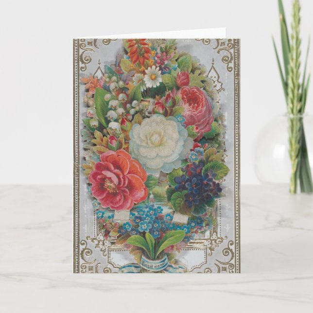 Tarjeta del Día de San Valentín de la Era Victoria (Anverso)