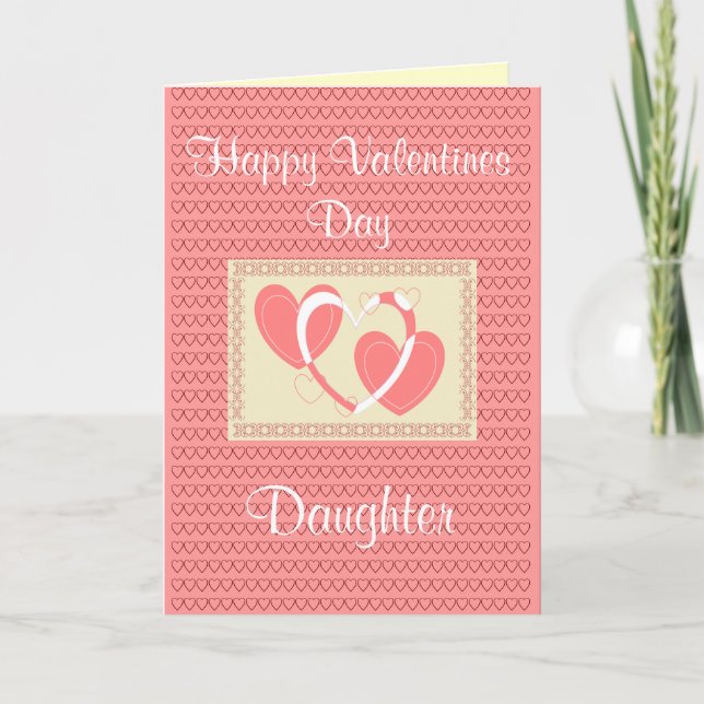 TARJETA DEL DÍA DE SAN VALENTÍN DE LA HIJA (Anverso)