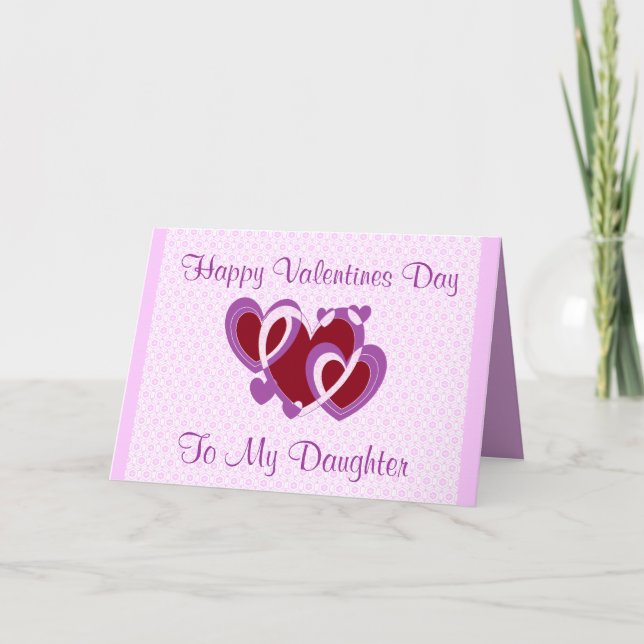 TARJETA DEL DÍA DE SAN VALENTÍN DE LA HIJA (Anverso)