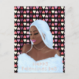 Tarjeta del Día de San Valentín de la Historia Neg