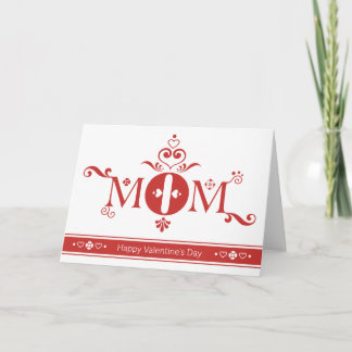 Tarjeta del día de San Valentín de la mamá