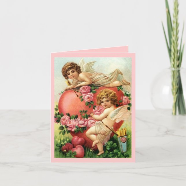 Tarjeta del día de San Valentín de la tarjeta del (Anverso)