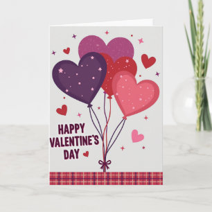 Tarjeta del Día de San Valentín de Love Hearts