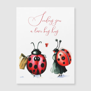 Tarjeta del Día de San Valentín de mariquita