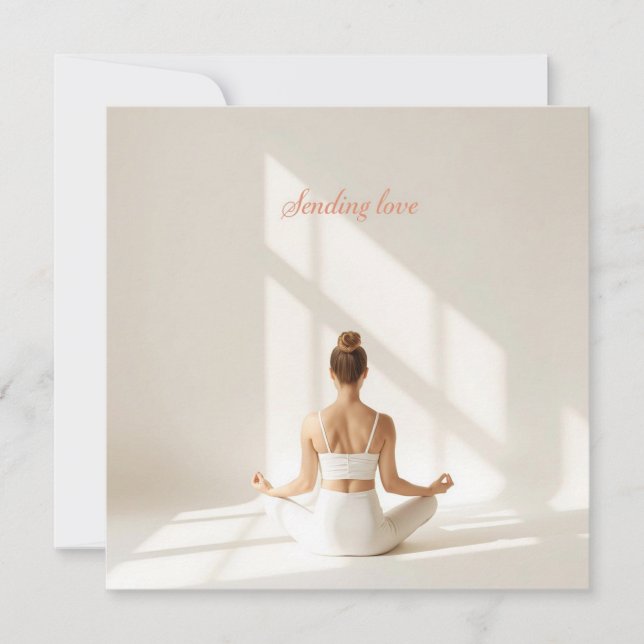 Tarjeta del Día de San Valentín de Meditación de Y (Anverso)