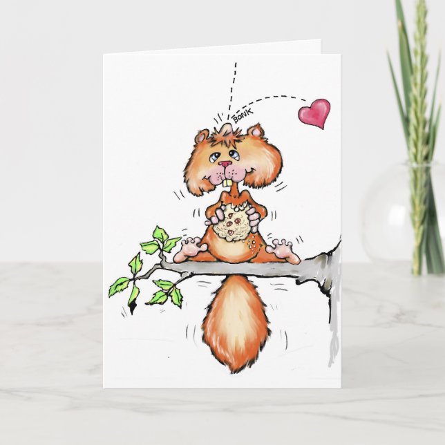 Tarjeta del día de San Valentín de nuez (Anverso)