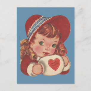 Tarjeta del día de San Valentín de ojos verdes del