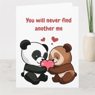 Tarjeta del Día de San Valentín de oso
