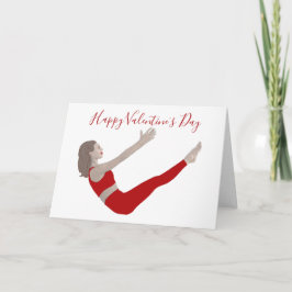 Tarjeta del Día de San Valentín de Pilates