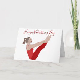 Tarjeta del Día de San Valentín de Pilates