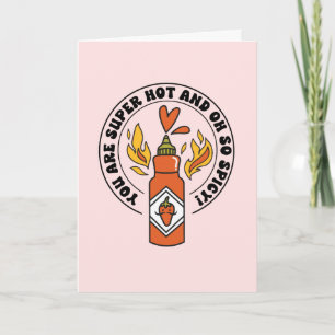 Tarjeta del Día de San Valentín de Salsa Picante H