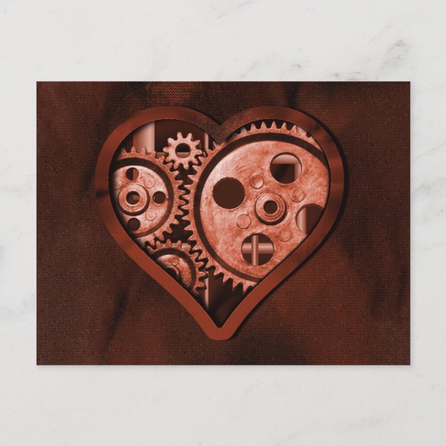 Tarjeta del día de San Valentín de Steampunk (Anverso)