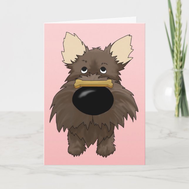 Tarjeta del día de San Valentín de Terrier de (Anverso)