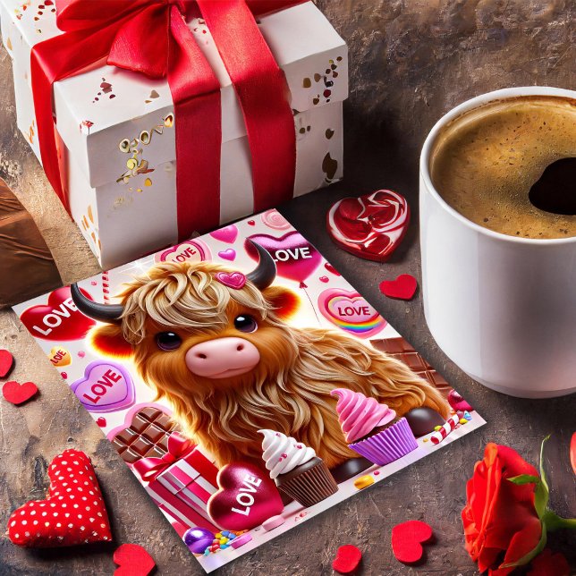 Tarjeta del Día de San Valentín de Vaca de las Tie (Subido por el creador)