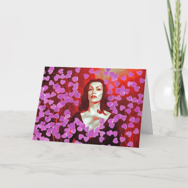 Tarjeta del día de San Valentín de Vampira (Anverso)