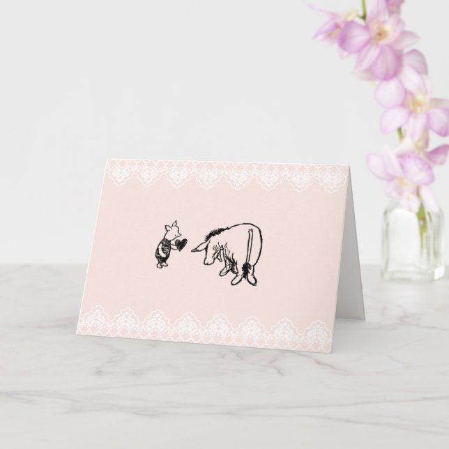 Tarjeta del Día de San Valentín de Winnie-the-Pooh (Orquídea)
