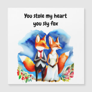 Tarjeta del Día de San Valentín de Zorro