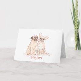 Tarjeta del día de San Valentín del amor del barro
