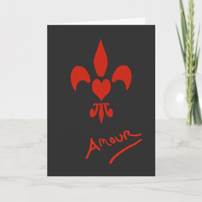 Tarjeta del día de San Valentín del amorío del (Anverso)