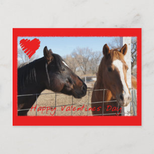 Tarjeta del día de San Valentín del caballo VI