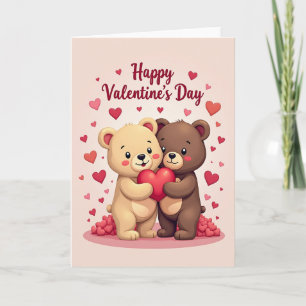 Tarjeta del Día de San Valentín del Corazón de Osi