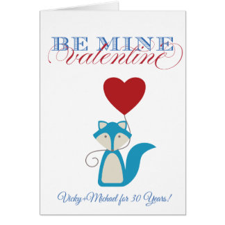 Tarjeta del día de San Valentín del Fox
