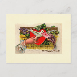 Tarjeta del día de San Valentín del mensajero de