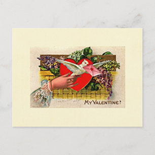 Tarjeta del día de San Valentín del mensajero de