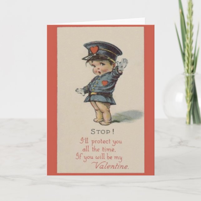 Tarjeta del día de San Valentín del oficial de (Anverso)